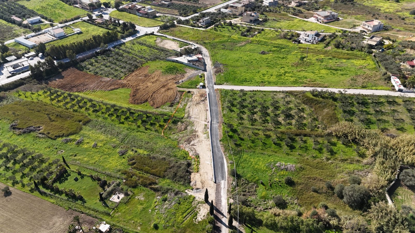 Nuovo tratto stradale realizzato in provincia di Agrigento