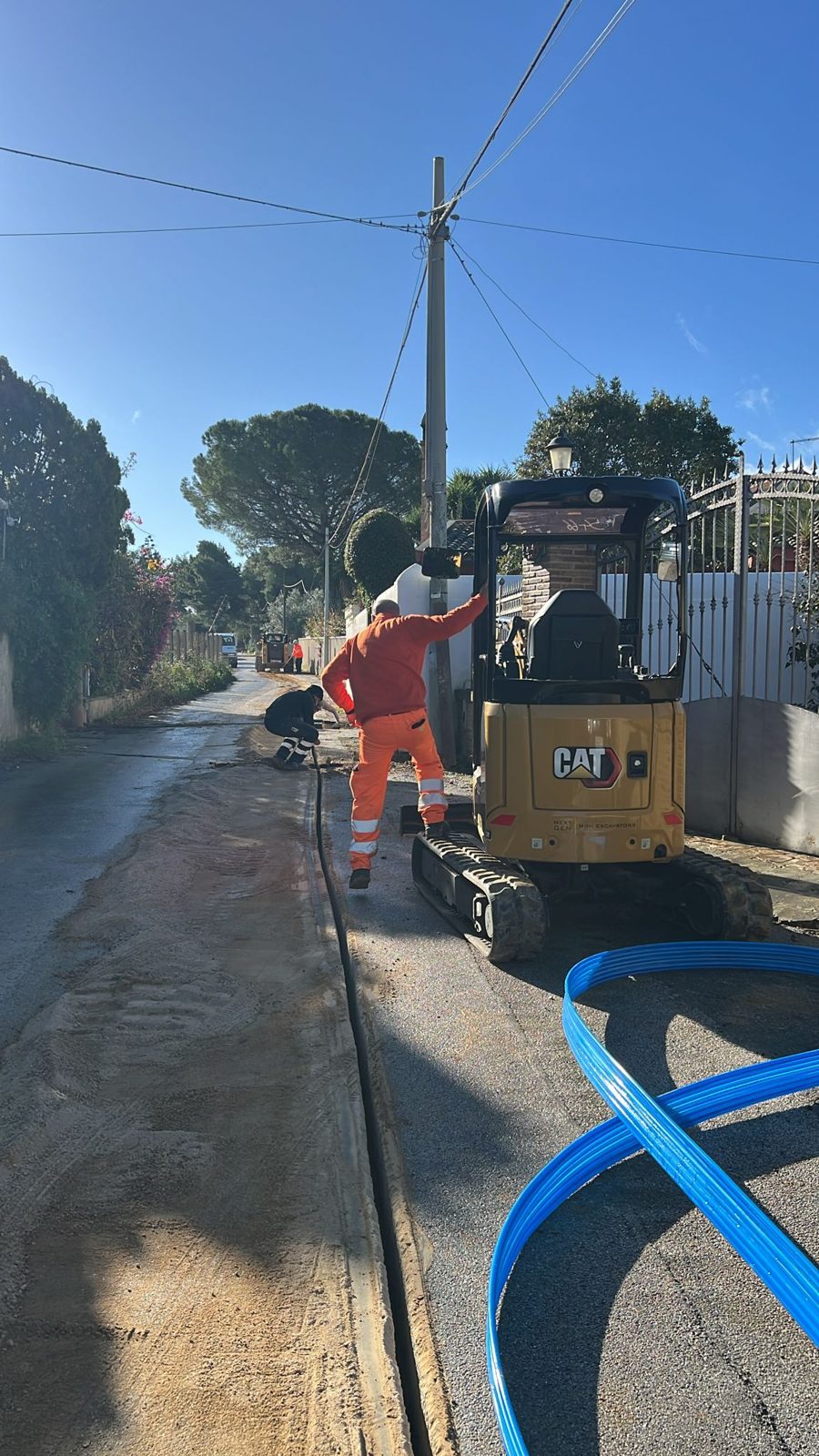 Posa di infrastruttura in fibra ottica in ambito urbano